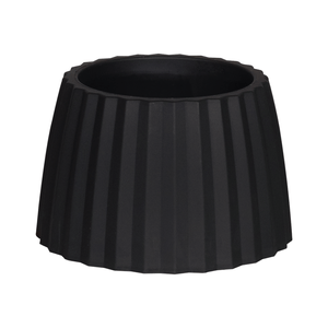 Vaso Cachepot Mor 19cm Wave Preto - 50005013