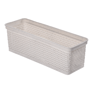 Cesto Organizador Plasútil 30,5cm X 10,5cm X 11,5cm Bege - 14951