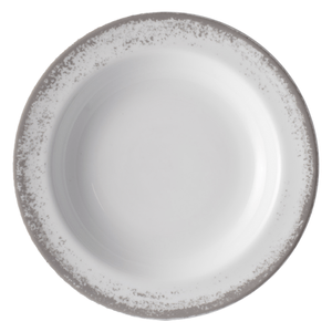 Prato Fundo 23cm Schmidt Nevoa Cinza, Porcelana - 2433