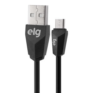 Cabo Elg Usb E Micro Usb 1m, 2.4a, Preto - M510