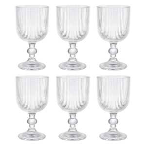 Conjunto De Taças Para Água L'Hermitage Cameratta 365ml, Vidro, 6 Peças - 29063
