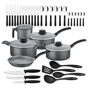 Kit Cozinha Tramontina Alumínio Chumbo 36 Peças - 27899/273