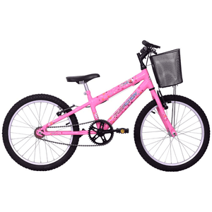 Bicicleta Infantil Free Action Aro 20 Kiss Rosa - 41801/057