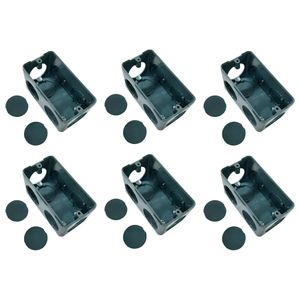 Kit Com 6 Caiddxas Condulete Inpol 7 Entradas 1/2" 3/4" Cinza - 360