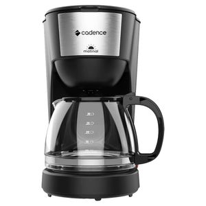 Cafeteira Cadence Matinal 30 Preta Com Inox - Modelo Caf620, 220v