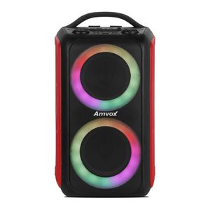 Caixa Amplificada Amvox Aca600 Bagvox Vermelho