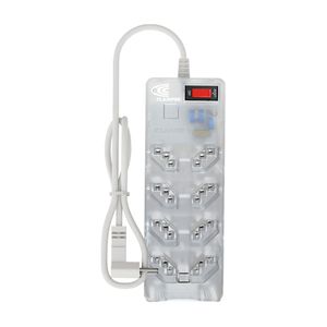 Filtro de Linha Com 8 Tomadas 10A LCF Clamper Transparente - 26776