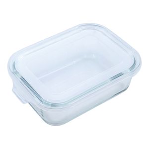 Pote de Vidro Retangular com Tampa 370ml – Mor 7801