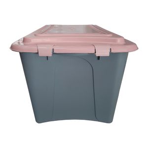 Caixa Organizadora Plasvale 50 Litros Cinza – Modelo 1214