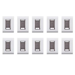 Kit com 10UN da Caixa de Sobrepor com Tampa 1 Posto Tramontina LizFlex - 57303001