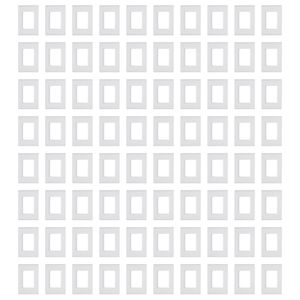 Kit 100UN Placas 4x2 3 Postos Juntos Liz Branca Tramontina – 57106007