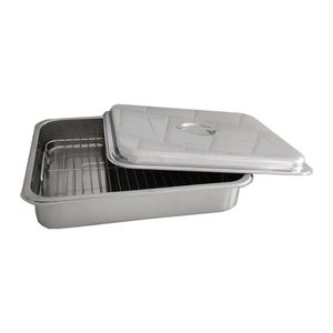 Assadeira Inox com Grelha e Tampa Zanella 5062