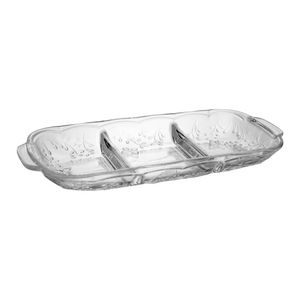 Petisqueira com Divisória 30x12cm Butterfly Lyor