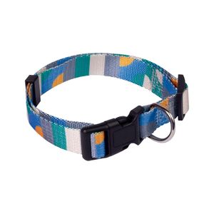 COLEIRA PET MOR G GEO AZUL