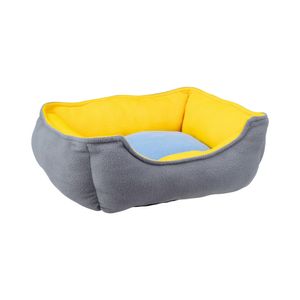 Cama Pet Mor Retangular G Azul/Amarela
