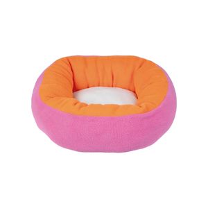 Cama Pet Mor Redonda P Rosa/Laranja
