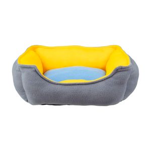 Cama Pet Mor Retangular P Azul/Amarela 60020180