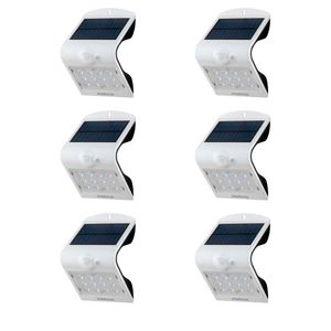 Kit Com 6 Arandelas Solar Intelbras ASI 220, Luz Amarela - 4842810