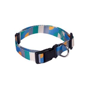 Coleira Pet Mor M Geo Azul