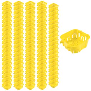 Kit Com 100 Caixas De Embutir Para Gesso Bet Plásticos 4x4 - DW44103
