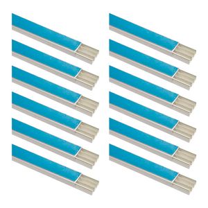 Kit Com 12 Canaletas Com Divisória E Fita Dupla Face Tramontina Branca - 57300/117