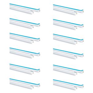 Kit Com 12 Canaletas Para Superfície 13x5mm Com Adesivo Dexson Schneider, Branco - Dxn10031