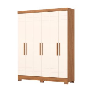 Guarda-Roupa Briz B369-127, 6 Portas, Nature/Off White