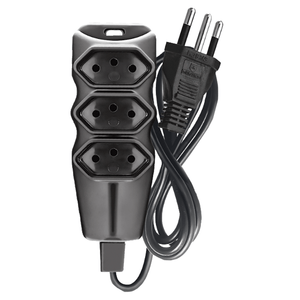 Extensao PP 2P+T 3x0,75x10M Preto Megatron 011403S1000