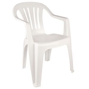 Cadeira Mor Bela Vista 15151101 Plást. Branca UV 182Kg