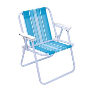 Cadeira Praia Mor 2009 Inf. Aço Sortida 30Kg Dobrável