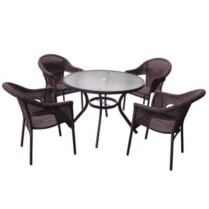 Conjunto Jardim Mor Atacama Alumínio Rattan 9140